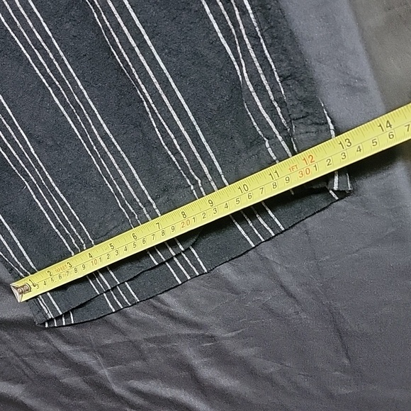 Torrid Size 18 Elastic Waist Black Pinstripe Linen Culotte Pant - Picture 16 of 16